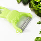 Peeling different fruits and vegetables with versatile kitchen peelers