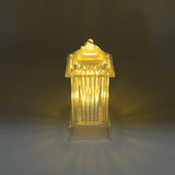 LED Crystal Lamp in a lantern shape, showcasing its flickering candle effect.