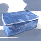 Durable zipper on multipurpose cloth storage bag for closet organization