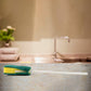 Durable plastic handle and scrub pad of the long handle bottle cleaning brush