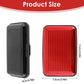 Side view of the JourneyMate secure card case, demonstrating its sleek profile and ergonomic design.