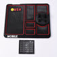 Multifunctional car dashboard mat used as mobile phone holder and storage pad