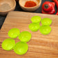 Dishwasher safe plastic bowls in a modern kitchen setting.