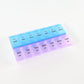 Pill organizer designed for easy opening and cleaning