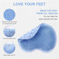 Silicone foot scrubber bath mat safe for skin and improves blood circulation