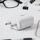 White iBall USB power adapter suitable for smartphones and tablets