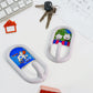 Office wall with mounted self-adhesive strong round hook for hanging scissors