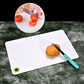 Easy clean chopping board with a smooth surface, ideal for preparing fruits and vegetables.