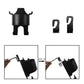 Multi-use car organizer displaying cupholder and hooks for car accessory storage