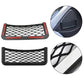 Detail of the car seat organizer's strong adhesive backing for secure fit.
