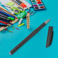 Hand writing smoothly with a black gel pen, demonstrating its consistent ink flow.