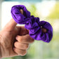 Assorted set of 12 elastic hair bands made from soft fabric for gentle hold