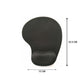Detailed view of ergonomic wrist support mouse pad, ideal for long computer sessions