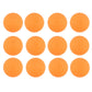 Pack of 12 orange 3-star table tennis balls suitable for robots and machines