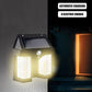 Retail packaging for the Garden Vera Outdoor Solar Wall Lamp.