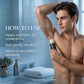 Travel-friendly design of AOE blue deodorant bottle suitable for on-the-go