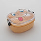 Side view of the leakproof froggy lunch box, showcasing its double-layer design.