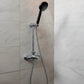 Bathroom shower head mounted with long flexible hose