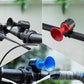 The waterproof electric bicycle horn shown on a bike outdoors, ready for any weather.