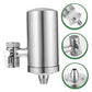 An informative diagram illustrating the multi-stage filtration process of the ChillPour faucet water purifier.