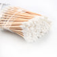 Sturdy bamboo cotton swabs for precise cleaning tasks.