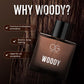 Premium Woody Eau De Parfum bottle and packaging elegantly displayed