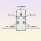 Alternative angle showing the sleek design of the electric cooling fan