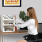 A 3-layer plastic drawer organizer, foldable and stackable for efficient wardrobe clothes organization.