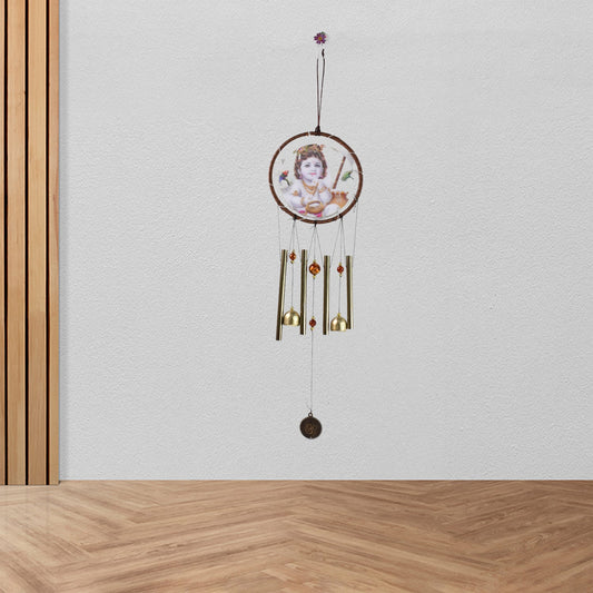 Krishna Dream Catcher Wind Chime showing blessed aura detail