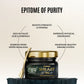 Pure vitality Himalayan Shilajit resin packed in a premium glass container