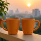 Konvex tea mug set showing ergonomic grip handles