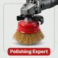Wire brush for deburring and surface finishing