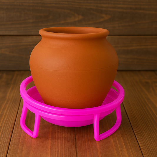 Heavy-duty plastic water pot stand 2-piece set assembled