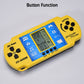 Close-up of the Handheld Video Game's control buttons, including rotate and start functions.