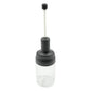 The sleek design of the Heat-Resistant Glass Seasoning Jar on a kitchen counter.