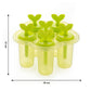 Complete 6-cavity ice candy maker set with drip guards.