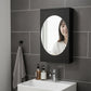 Multipurpose black rotating cabinet ideal for bathroom and dressing room storage