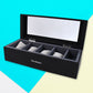 Girl's jewellery storage box featuring separate sections for earrings and rings