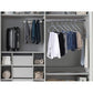 A set of six durable plastic clothes hangers, perfect for organising your wardrobe.