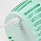 FreshSpin branding on rabbit shaped USB desk fan mini fan for kids