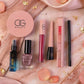 Complete cosmetic makeup combo set for face, eyes, lips and nails