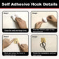 Water and oil resistant sticky wall hooks in use