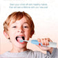 Close-up of the replaceable head on the Battery-Operated Electric Toothbrush.