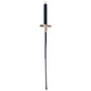 The compact Indo Glow Folding Walking Stick stored neatly inside its black nylon carry bag.
