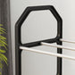 Detailed view of the easy assembly mechanism of the shoe rack.