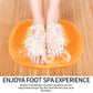 Close-up of silicone bath massage cushion with bristles and suction cups for shower