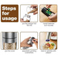 Close view of adjustable coarseness knob on electric salt and pepper mill