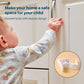 Side angle view of baby safety cabinet lock for drawers