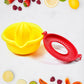 Another side view of the manual juicer, emphasizing its sleek design.
