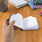 Group of Chocolate Diary Notebooks showcasing different angles and details.
